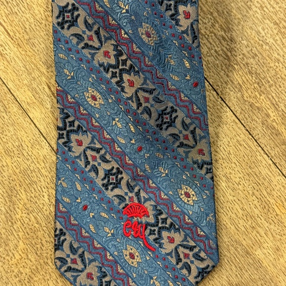 Vintage Countess Mara x Ross Sutherland Men Neck Tie Multicolor Abstract Classic - Picture 2 of 5